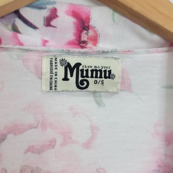 𝅺show ME YOUR MUMU Brie Robe Multicolor Short Sleeve Kimono Floral Cardigan - Picture 7 of 14